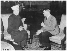 Husseini speaking with Hitler in 1941