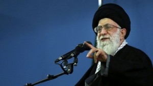 Iran's Supreme Leader Ayatollah Ali Khamenei delivers a speech in Tehran (photo credit: AP/Office of the Iranian Supreme Leader/File)