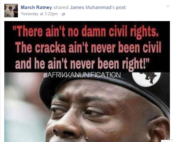 March Ratney’s dad hates the police, too