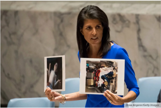 Nikki Haley Receives Text At UN: “Thank you for what you said today. It’s so good to see America lead.”