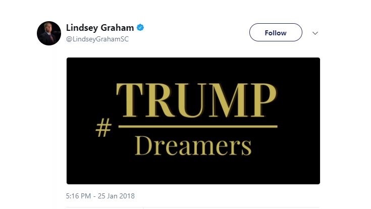 #TRUMPDreamers?? Lindsey Graham confident Trump will agree to DACA Amnesty