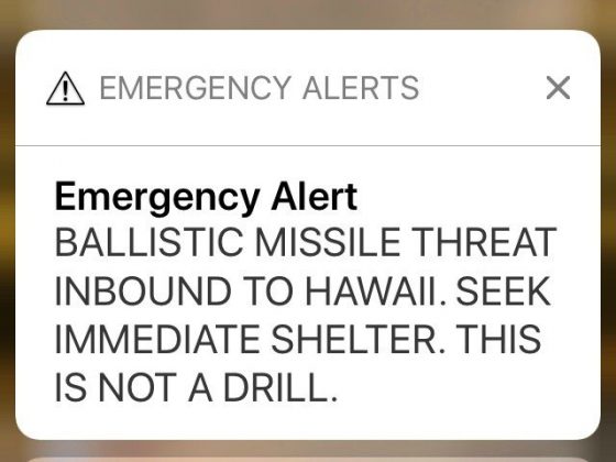 Ballistic Missile Threat False Alarm Terrorizes Hawaiians… Brings Home Threat of North Korea