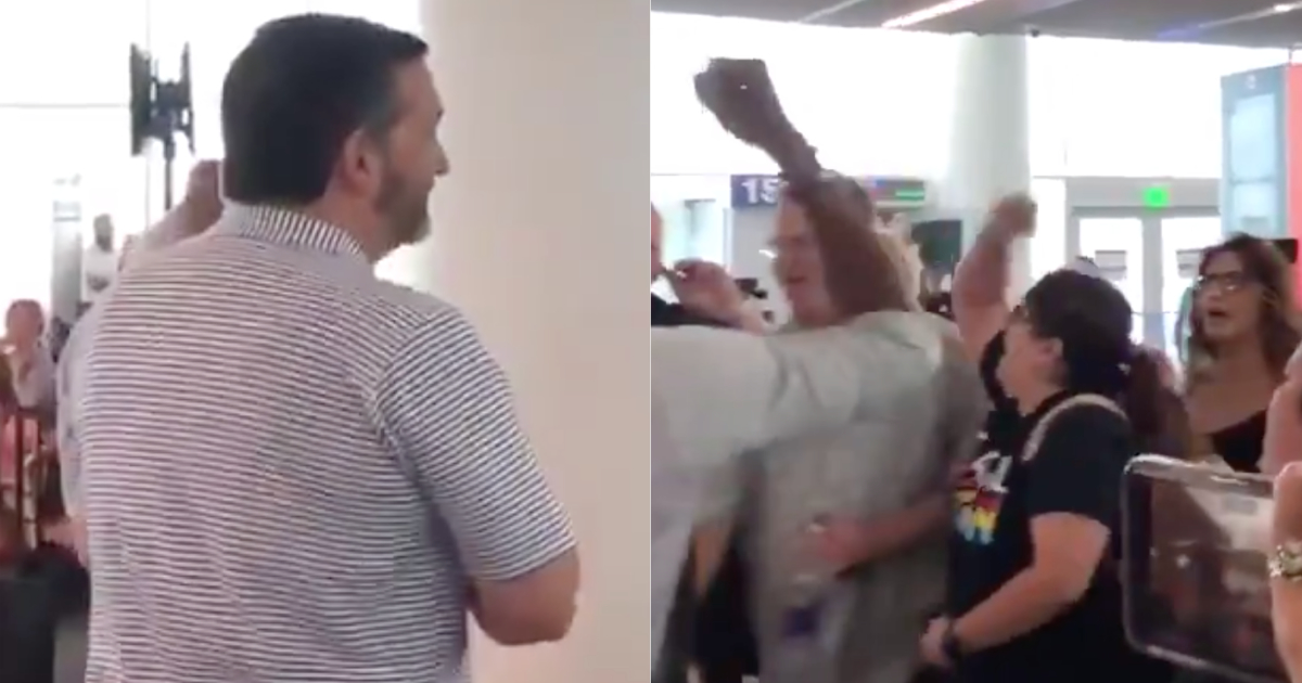 Ted Cruz Swarmed At LAX By Pro-Illegal Immigrant Leftists Screaming “Free The Children!”