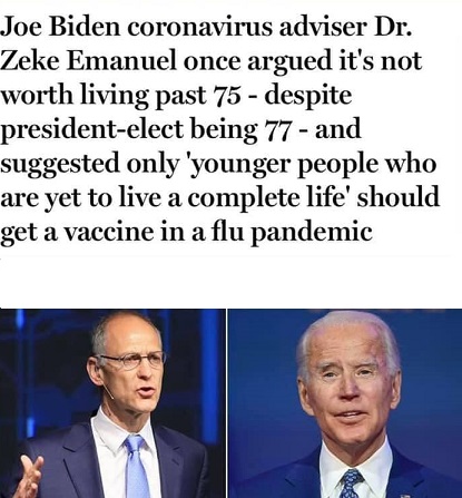 Are You Ready For The Biden/Zeke Emanuel COVID Death Panels?