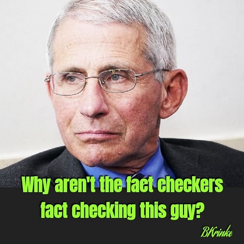 Where Were Facebook Fact Checkers For Feckless Fraudulent Fauci?