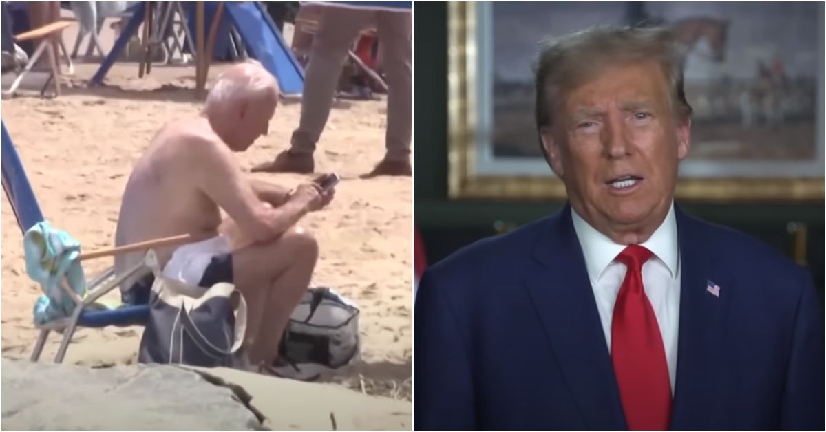 Biden On the Beach, Trump in the Dock