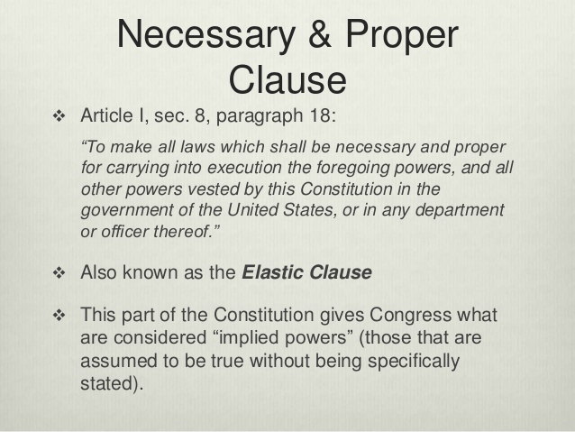 Rob Natelson Perverts the Necessary and Proper Clause and Thinks in Circles