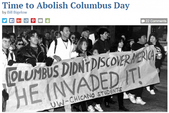 Sanders Adviser Calls for Repeal of Columbus Day