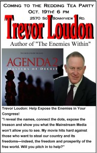 Trevor Loudon to Speak in Redding, Northern California Monday Night!!!