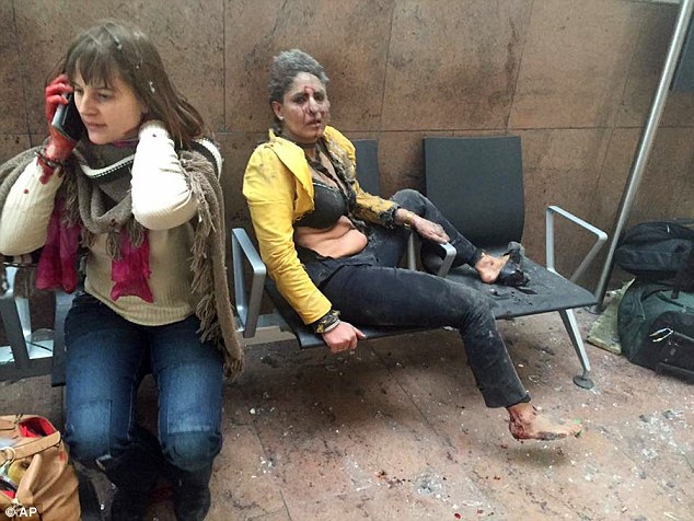 Brussels explosions: Footage from outside the Zaventem airport after suicide blast
