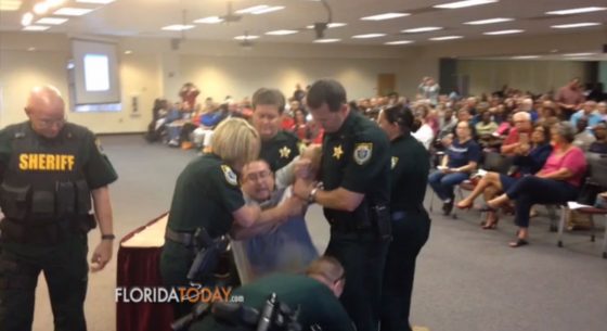 The Death of Free Speech – School Board Candidate Forcibly Removed from LGBT Meeting
