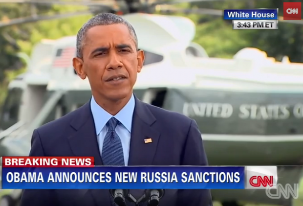 Obama, from Hawaii Issued Formal Sanctions Against Russians