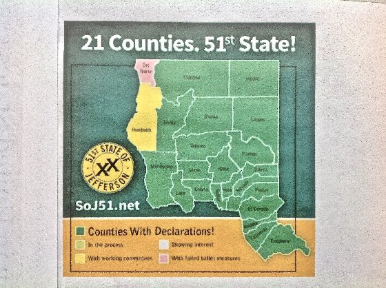 The State of Jefferson is a growing movement to  Form A More Perfect Union