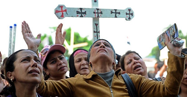 Egyptian president visits France: Declares “modernity” while Coptic church is seized