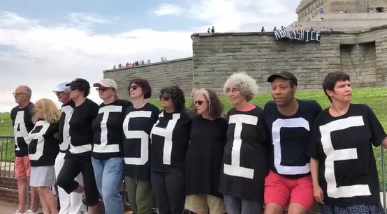 WATCH: The truth behind the ‘Abolish ICE’ protest at the Statue of Liberty (video)