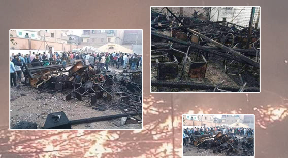 Coptic Orthodox in Al Minya, Egypt celebrate Holy Friday over ashes