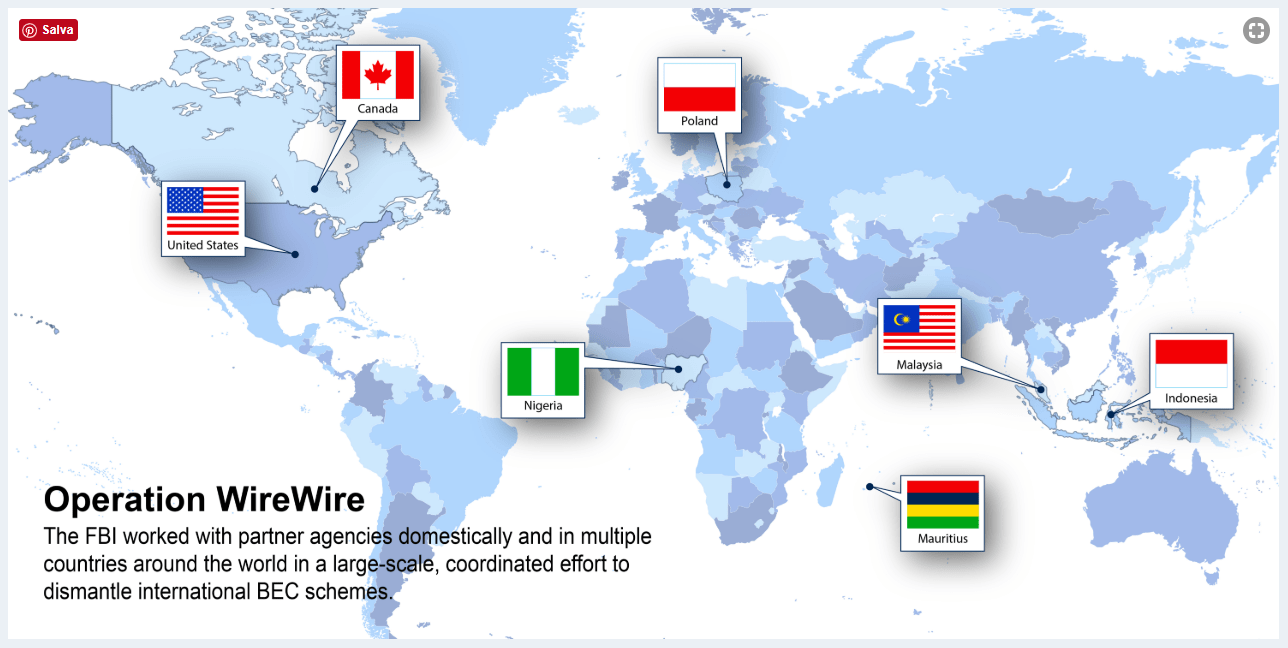 281 Arrested Worldwide in Business Email Compromise