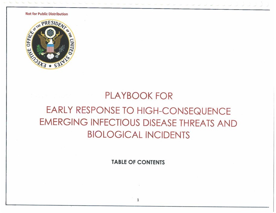 Pandemic Playbook Faults