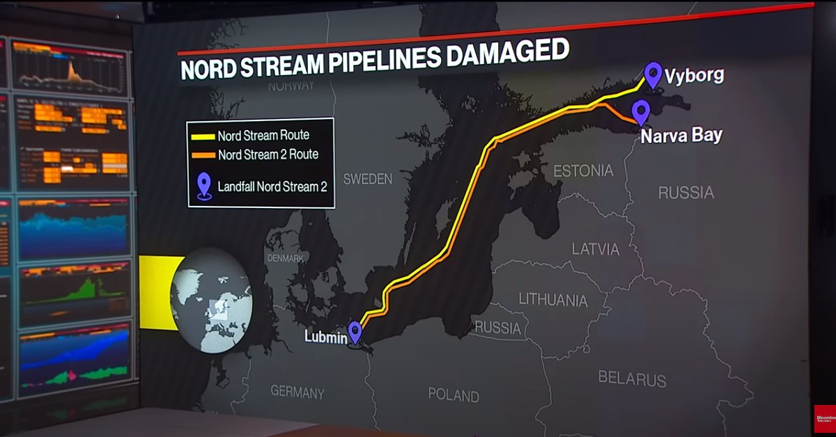 Video of Damage to the Nord Stream 1 Pipeline