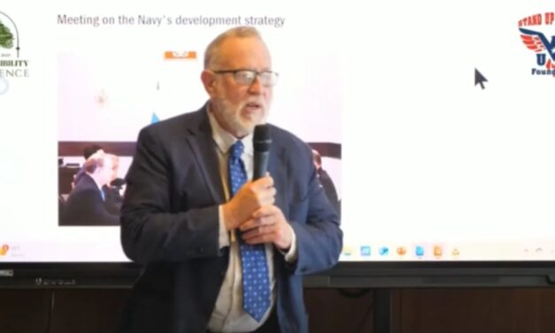 Clare Lopez and Trevor Loudon at “Provoked or Unprovoked: The Origins of the Russia-(NATO)-Ukraine War”